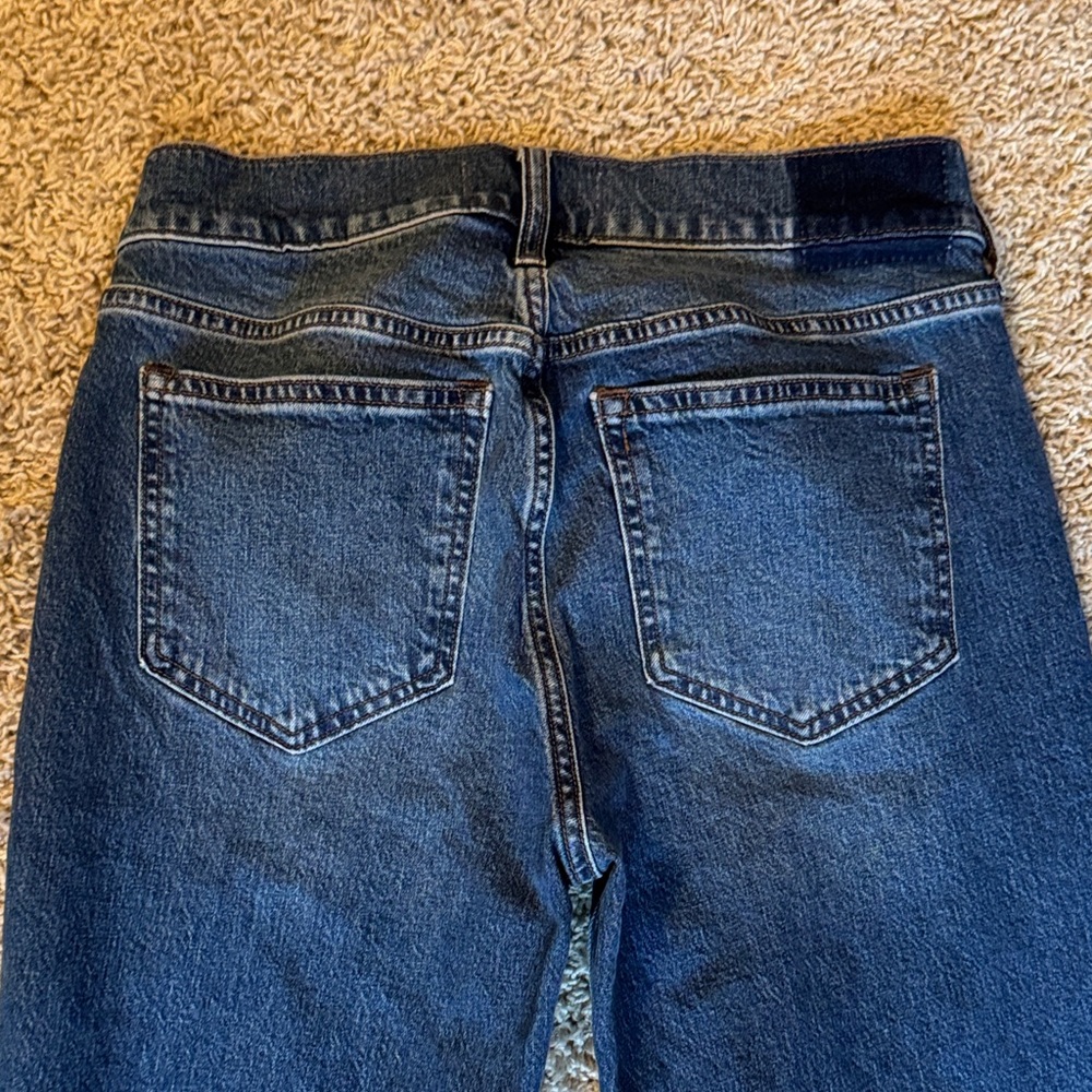Abercrombie & Fitch front seam Dark Blue 90s bootcut Jeans - Picture 5 of 5